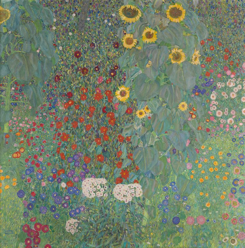 Gustav Klimt — Boerentuin met zonnebloemen (ca. 1907)